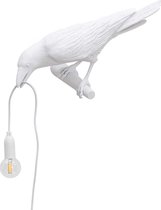 Seletti Bird Looking Wandlamp Links Buiten Wit