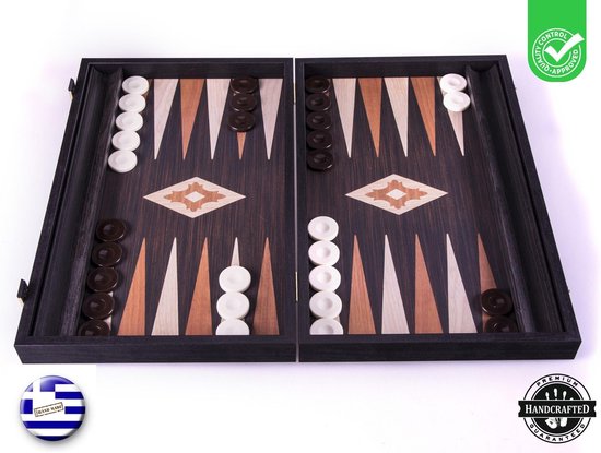 Wenge Backgammon set - Luxe - 48x30cm - met zijlade Top Kwaliteit en Geweldig... | bol.com