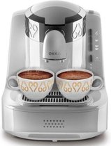 Bol.com Arzum OKKA Turkish Coffee Machine| OK002WHITE| White - Chrome |Turks Koffizetapparat - Wit & Zilver - Full Automatic | 2... aanbieding