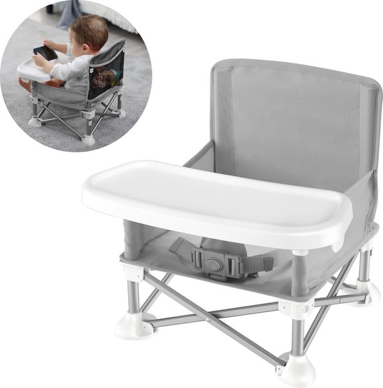 Kinderstoel Inklapbaar met Eetblad – Voor Thuis en Onderweg – Inclusief  Draagtas – 9... | bol
