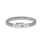 SILK Jewellery - Zilveren Armband - Alpha - 339.18 - Maat 18,0
