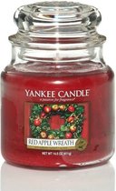 YC Red Apple Wreath Medium Jar