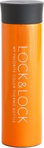 Lock&Lock RVS Thermosfles - Isoleerfles - Veldfles - Drinkfles - Koffie en Thee - Lekvrij - Tot 10 uur warm - 400 ml - Oranje