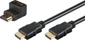 HDMI Kabel - 1.8 meter + 90° adapter