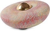 Urn / Mini Urn - Urn Disk groot Rainbow Red - Urn voor as - Urn Hond - Urn Kat - Urn Keramiek - Urn Kunst - As-Gedenkstuk – Keramiek urn