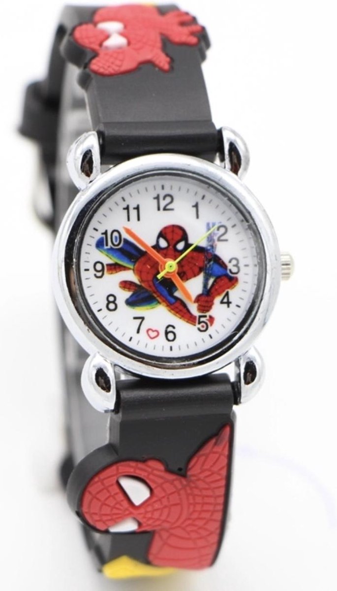 Spiderman kinderhorloge Zwart - 12Getit