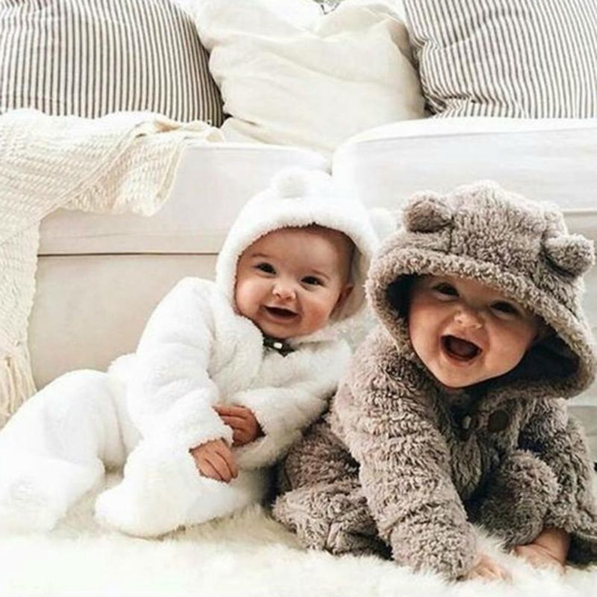 Budino Baby Pyjama Romper Onesie Beer Dier Bruin 12 mnd bol