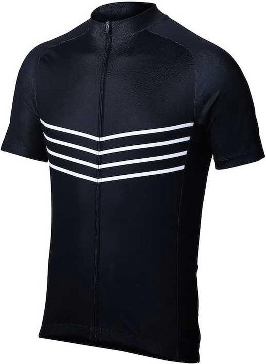 BBB Cycling Fietsshirt Heren Korte Mouw ComfortFit - Wielershirt Heren Korte Mouw - Comfortabel en Sneldrogend Wielrenshirt Heren - Zwart - Maat S - BBW-250