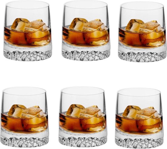 Leeds Vreemdeling Typisch Whiskyglazen set 6 stuks Kristallen whiskyglas 'Fjord' 300ml - van  Superieure... | bol.com