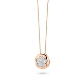 Velini jewels -P6485R -Hanger+Ketting -925 Zilver rosé -Cubic Zirkonia