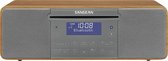 Sangean DDR-47 – DAB+ Radio met FM en Bluetooth – Hout/grijs