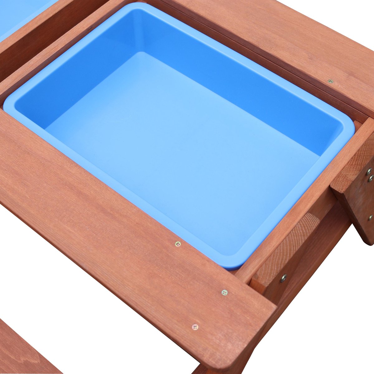 Sunny Dave Zand & Water Picknicktafel in Bruin voor kinderen - Multifunctionele Picknick tafel met 2 uitneembare kunststof bakken - FSC hout — afbeelding 9