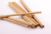 Strawamboo Bamboe rietjes 22 x 0,8 cm (20 rietjes)
