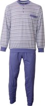 Paul Hopkins heren pyjama gestreept Blauw PHPYH1806A - Maten: S