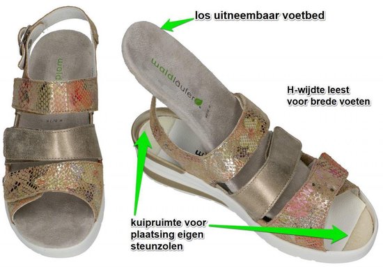 Industrialiseren desinfecteren Wijden Waldlaufer -Dames - multicolor - sandalen - maat 39 | bol.com