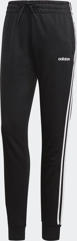 adidas W Essentials 3S Pant Dames Broek - Black/White - Maat M | bol.com
