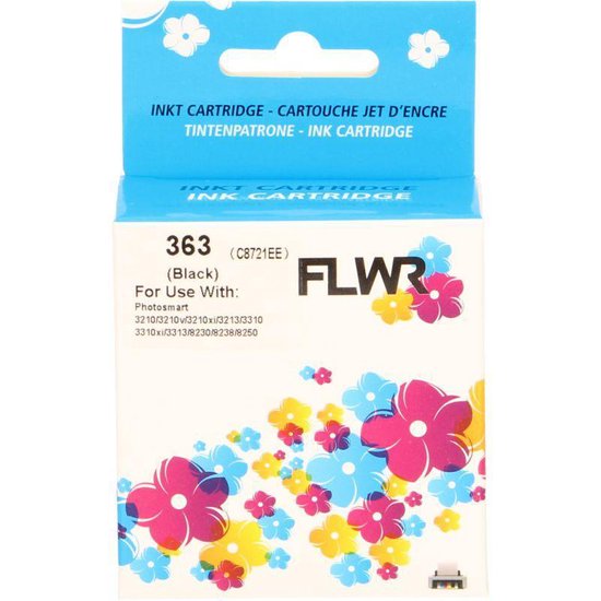 FLWR - Inktcartridge / 363 / Zwart - Geschikt voor HP