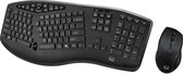 TruForm Media 1600 Ergonomisch toetsenbord inclusief optische muis - draadloos - 50 x 21 x 2,5 cm