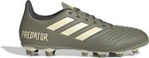 adidas Predator 19.4 FxG  Sportschoenen - Maat 43 1/3 - Mannen - olijfgroen/beige