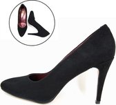 Stravers - Maat 34 Stiletto Hakken Chic Zwart Suede. Kleine Maten Pumps Hoge Hak