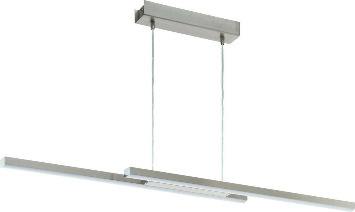 EGLO Fraioli-c Hanglamp - Geïntegreerde LED - Gesatineerd staal - Wit