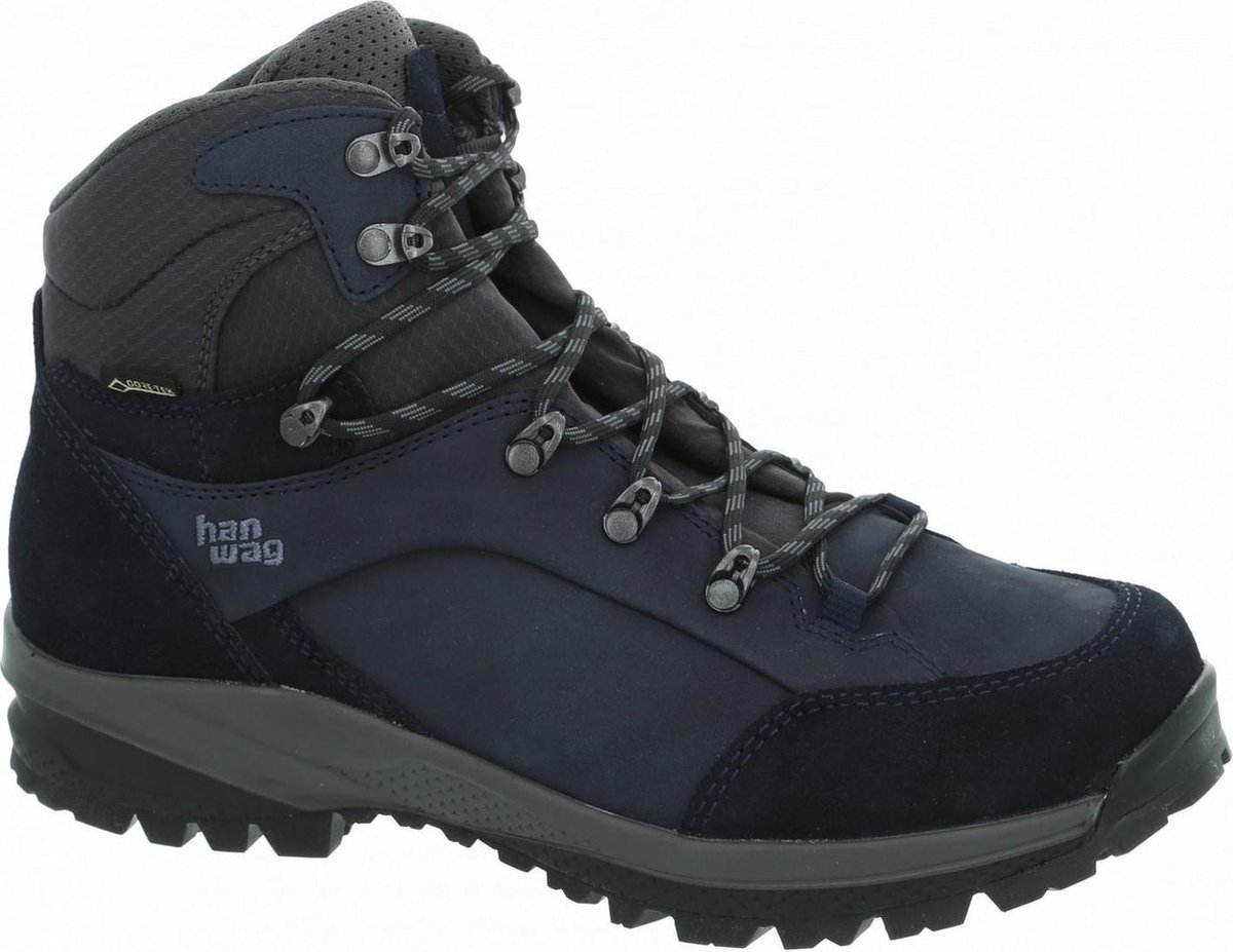 Hanwag Banks SF Extra Lady GTX Dames leren mid wandelschoenen /Asphalt Blauw