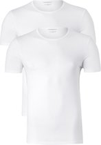 Emporio Armani Shirts Pure Cotton O-hals 2-pack Heren - Wit - XL