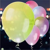 Amscan - Ballonnen met LED licht Multikleur (27,5 cm) - 5 stuks