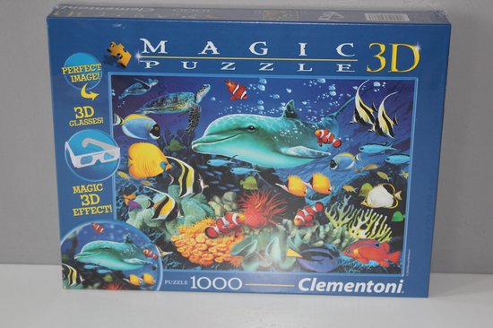 Clementoni Dolfijn Magic puzzel 3D 1000 stukjes | bol.com