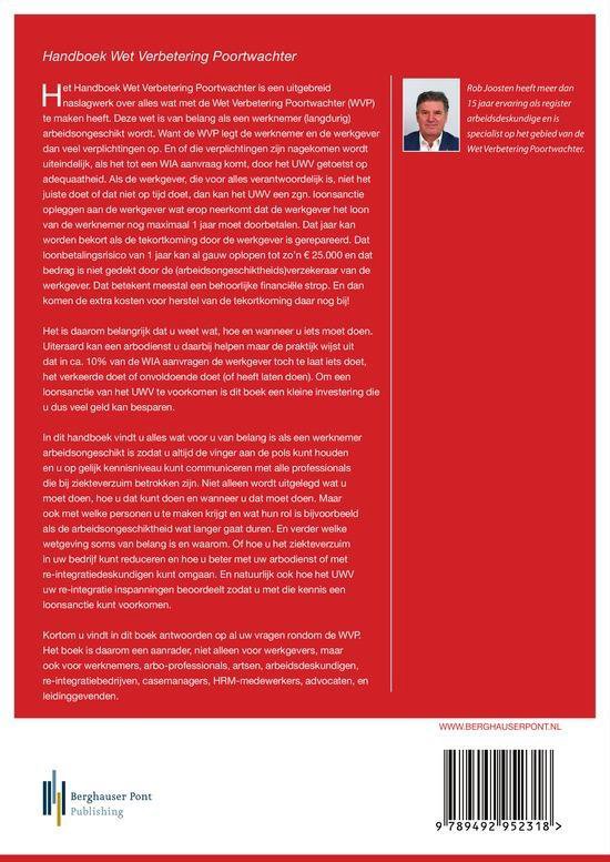 Handboek wet verbetering Poortwachter