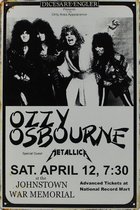 Concertbord - Ozzy Osbourne With Special Guest Metallica