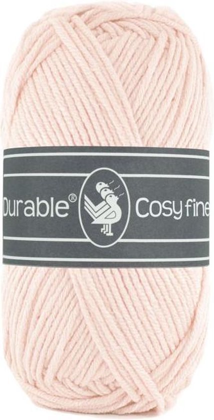 Durable Cosy fine - acryl en katoen garen - pale pink, zacht roze beige  2192 - 5 bollen | bol.com