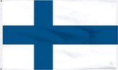 Vlag van Finland - Finse vlag 150x100 cm incl. ophangsysteem