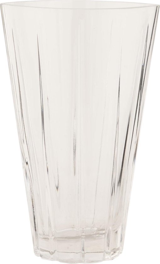 Clayre & Eef - Vaas - Bloemenvaas van helder glas afmeting 14 x 11 x 22 cm.