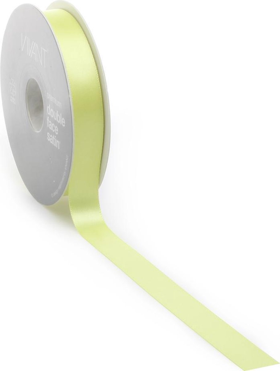 Helder Geel Satijnlint – 3 mm × 50 m – polyester