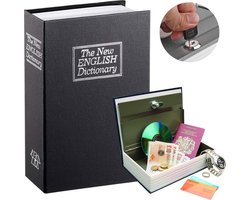 AWEMOZ® Geheime Boekenkluis - Woordenboek als verborgen kluis - Zwart