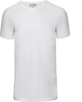 Slater 7500 - BASIC FIT 2-pack T-shirt ronde hale korte mouw wit 3XL 100% katoen