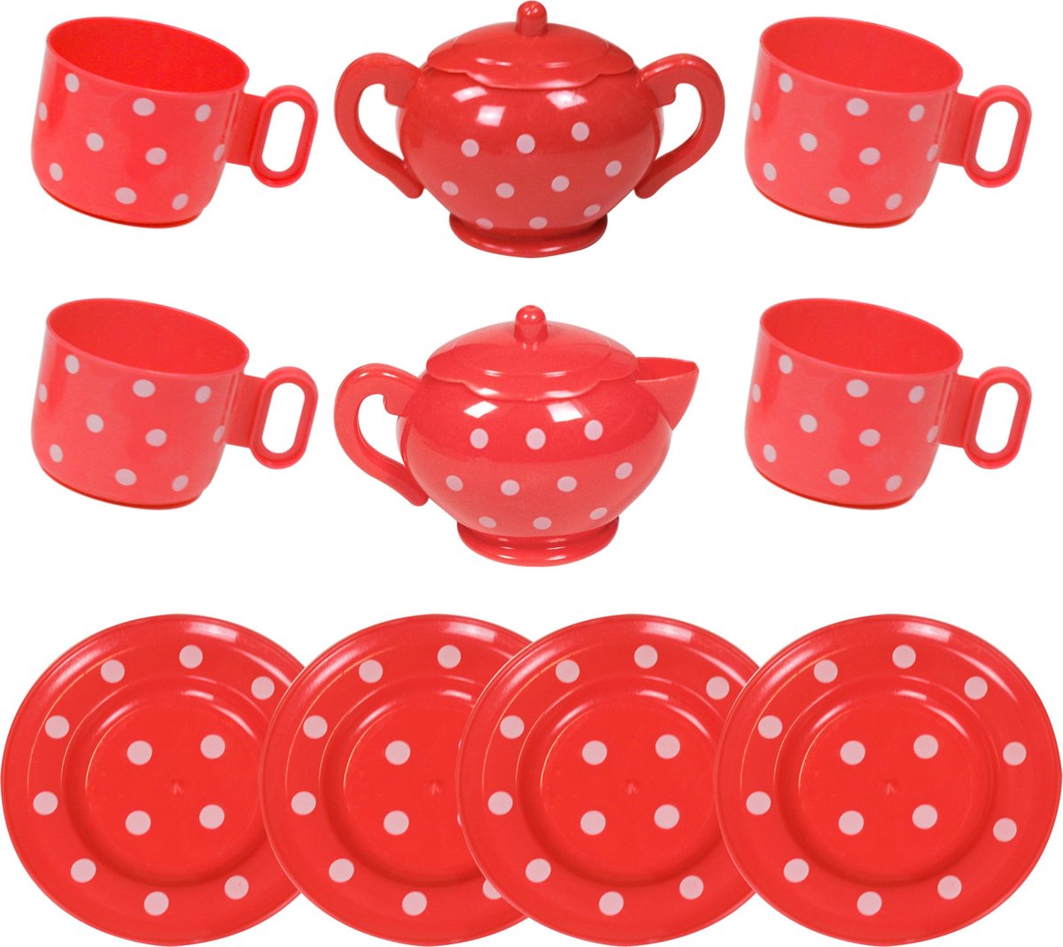 AOLEVA Theeset Voor Kinderen - 35-delig Rollenspel Speelgoed Met Kopjes, Borden En Bestek, Geschikt Voor Kinderen Van 3 Jaar En Ouder