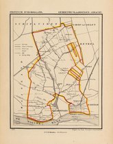 Historische kaart, plattegrond van gemeente Vlaardinger Ambacht in Zuid Holland uit 1867 door Kuyper van Kaartcadeau.com
