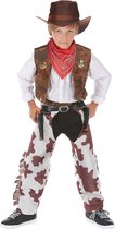 LUCIDA - Luxe cowboykostuum voor jongens Verkleedkleren - M 122/128 (7-9 jaar)