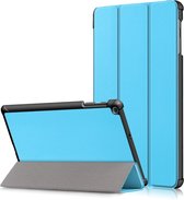 Hoes Geschikt voor Samsung Galaxy Tab A 10.1 2019 hoes - Smart Tri-Fold Bookcase - Turquoise