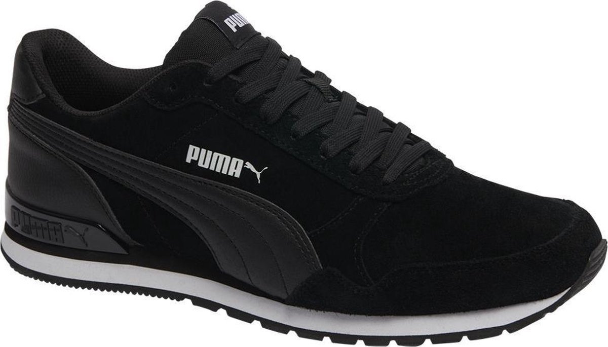 PUMA ST Runner v2 SD Sneakers Unisex - Puma Black-Puma Black | bol.com