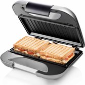 Bol.com Princess 127003 Sandwichmaker Deluxe – Tosti apparaat voor 2 tosti’s – Grillplaten - Zilver aanbieding