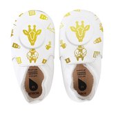 Bobux babyslofjes white giraffe loafer print - maat 18