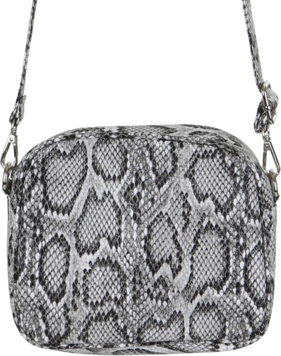 Crossbody Tas Dames Crossbodytas Zwart Slangenprint Snake