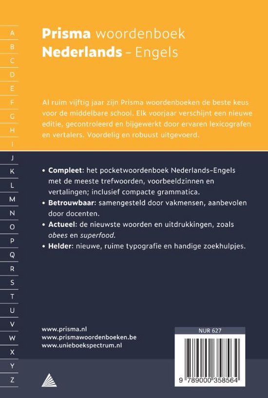 Prisma woordenboek Nederlands-Engels - A.F.M. de Knegt