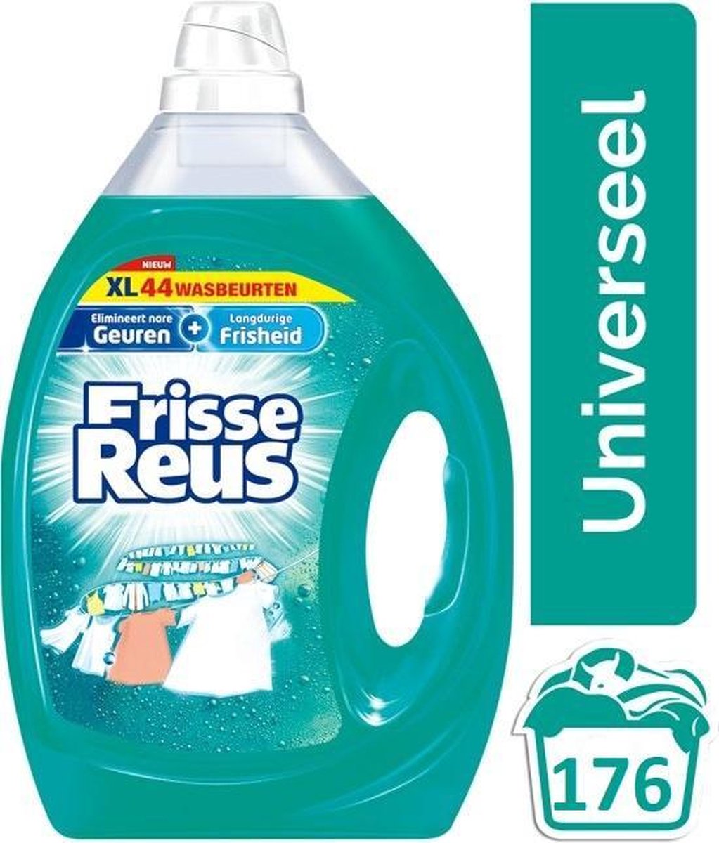Goedkoopste Frisse Reus Gel 4x44 wasbeurten Vloeibaar Wasmiddel 4 stuks Voordeelverpakking