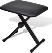 Banc De Piano Réglable En Hauteur MUSIC STORE BN 1 - Hauteur 44-58 Cm - Design En X - Montage Facile