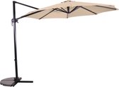 Zweefparasol Libra Ecru Ø300 cm - inclusief kruisvoet