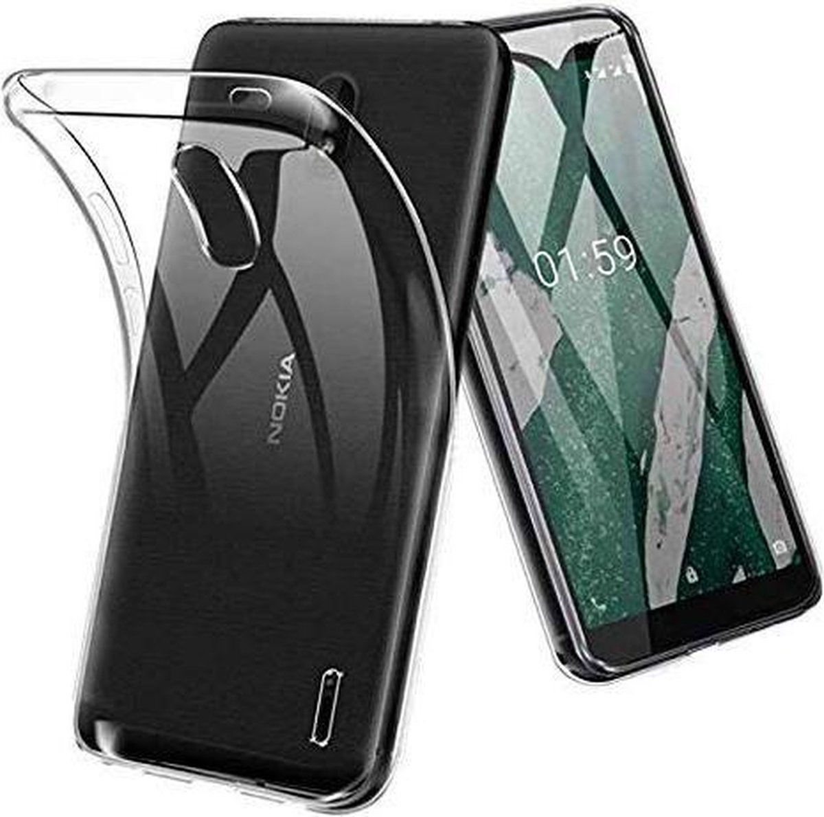 HB Hoesje Geschikt voor Nokia 2.3 - Transparant - Siliconen Back Cover